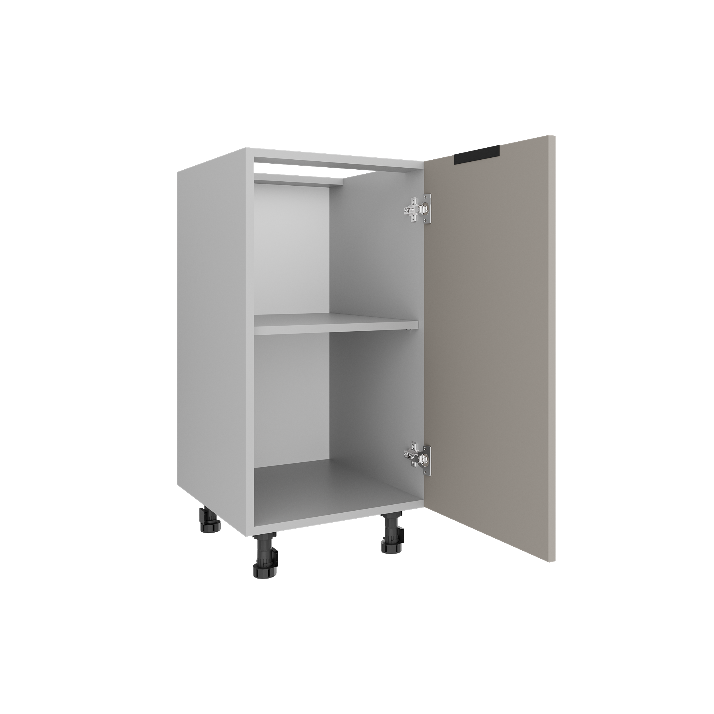 Dolní skříňka 40 cm – dvířková, výška 82 cm, dekor grafit/zlatý dub